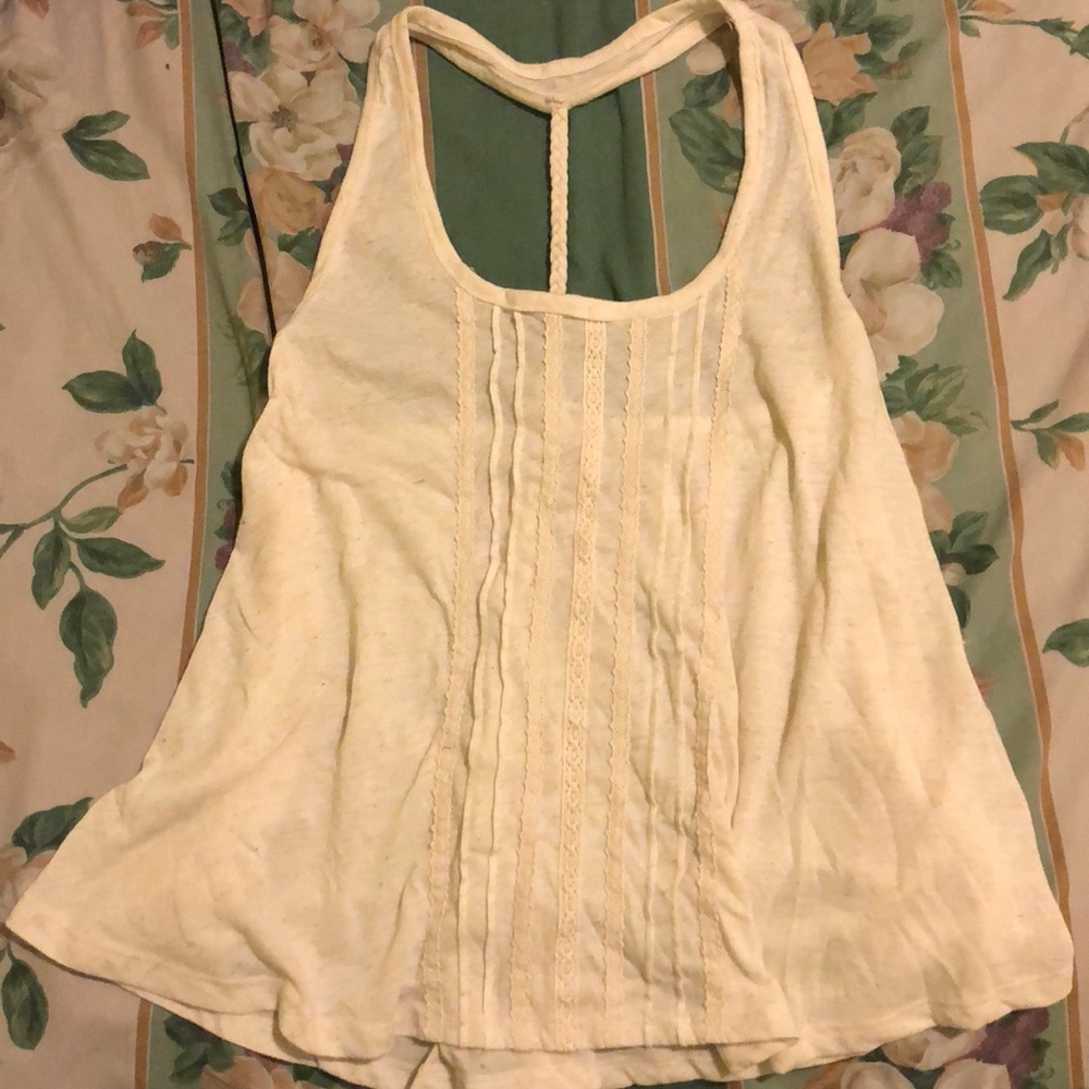 MUDD cream braid tank